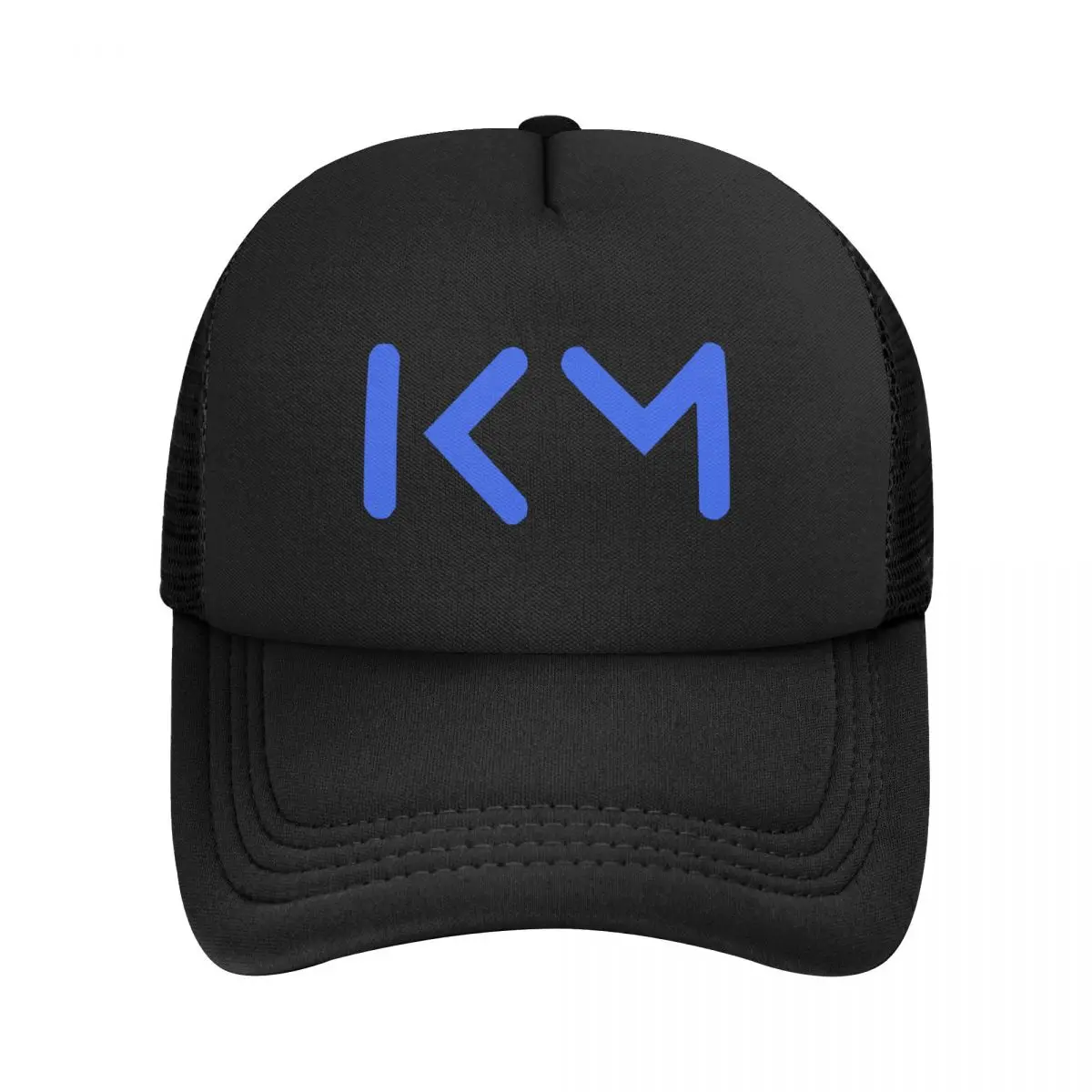 

Голубая футбольная бейсбольная кепка KM Mbappes, Спортивная Женская Мужская Регулируемая Осенняя Кепка-тракер
