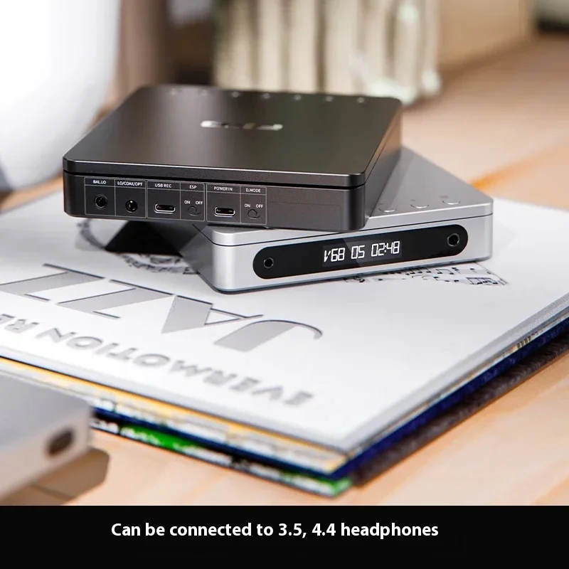 FiiO DM13 Hifi Stereo Bluetooth CD Player 3.5mm/4.4mm Supports Portable Grab Track Transcription And Aptxhd Transmission Custom portable cd player