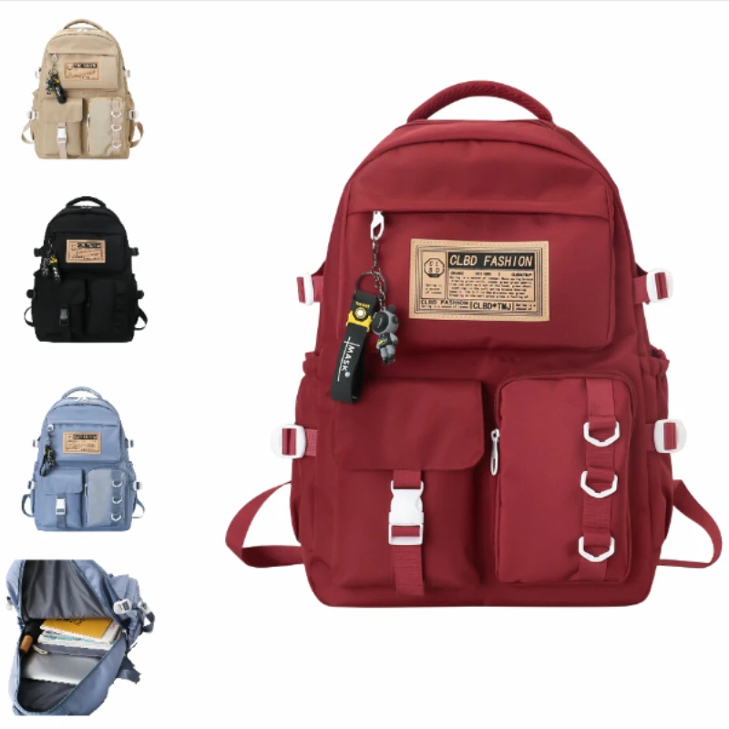 

Новая простая Вместительная дорожная сумка из ткани Оксфорд для отдыха на открытом воздухе для студентов колледжа, рюкзак для мужчин и женщин, сумка для компьютера