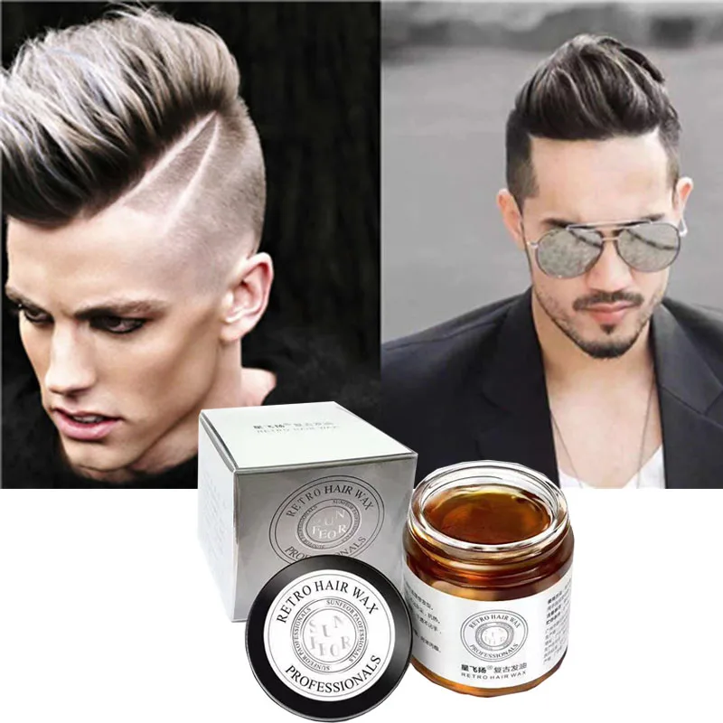 Retro oil balm for men's back styling hair oil for moisturizing styling broken hair sorting wax