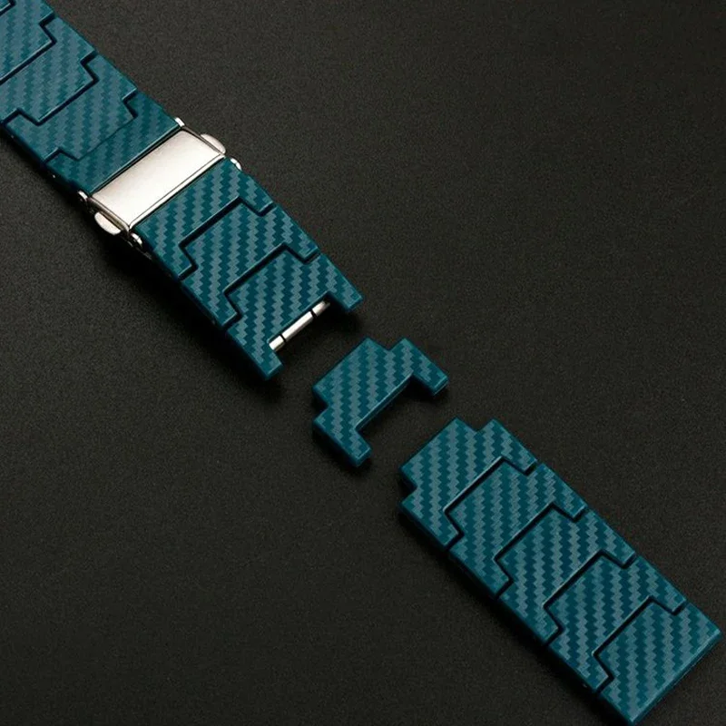 Premium Carbon Fiber Watch Band - Sleek and Durable Design