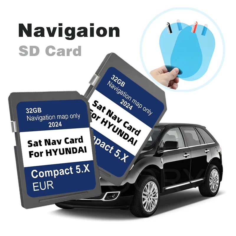 

Europe UK Maps 2024 Navigation GEN5 for Hyundai i10/i20/i30/i40/Kona/Santa/Tucson Car 32GB GPS SD Card Compact 5.X