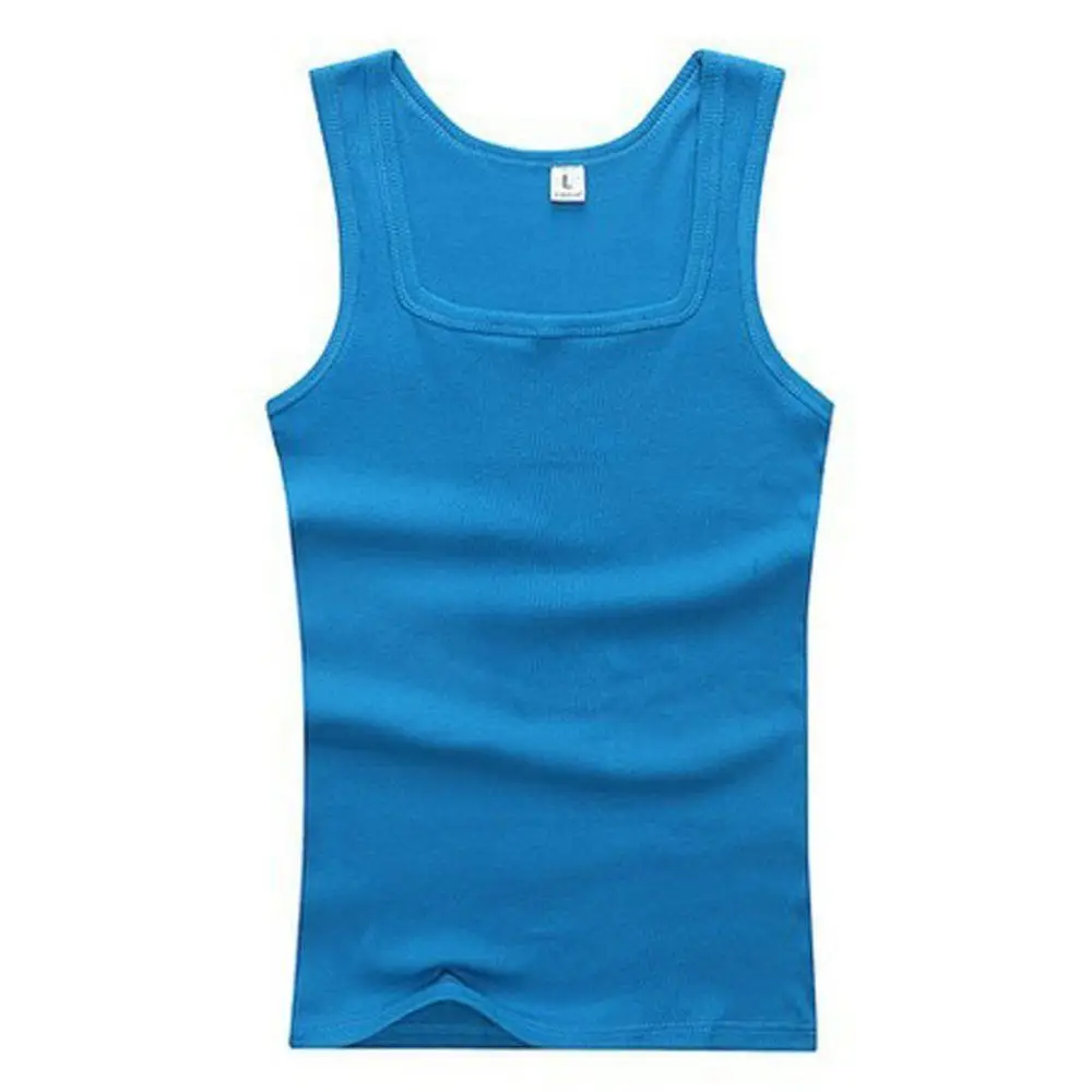 ตัวเลือกสินค้า เสื้อกล้ามผ้าฝ้าย 100% ผู้ชาย ผู้หญิง สีดำ สีขาว สีเทา ฟิตเนส กล้ามเนื้อ