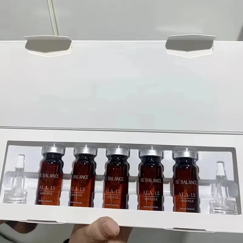 5 vials 10ml Hyaluronic Acial Serum Essence Kit BRIGHTENING/ALA/HYDRA/REPAIR Face Serum Vitamin C Cosmetics Beauty Moisturizing