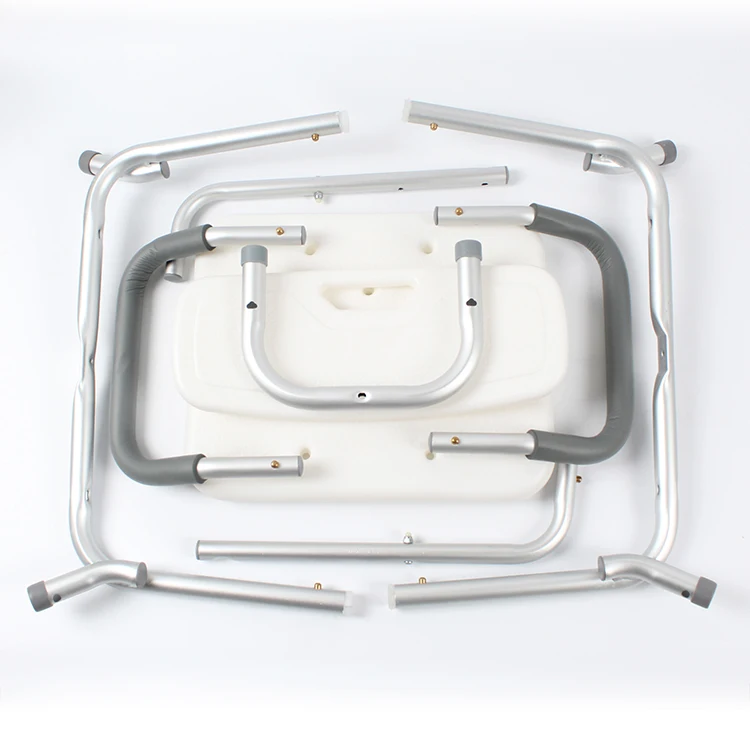 Wholesale High Quality Health care supplies Aluminum Bath Chair Bathroom Safety Shower Assisting Chairs 4