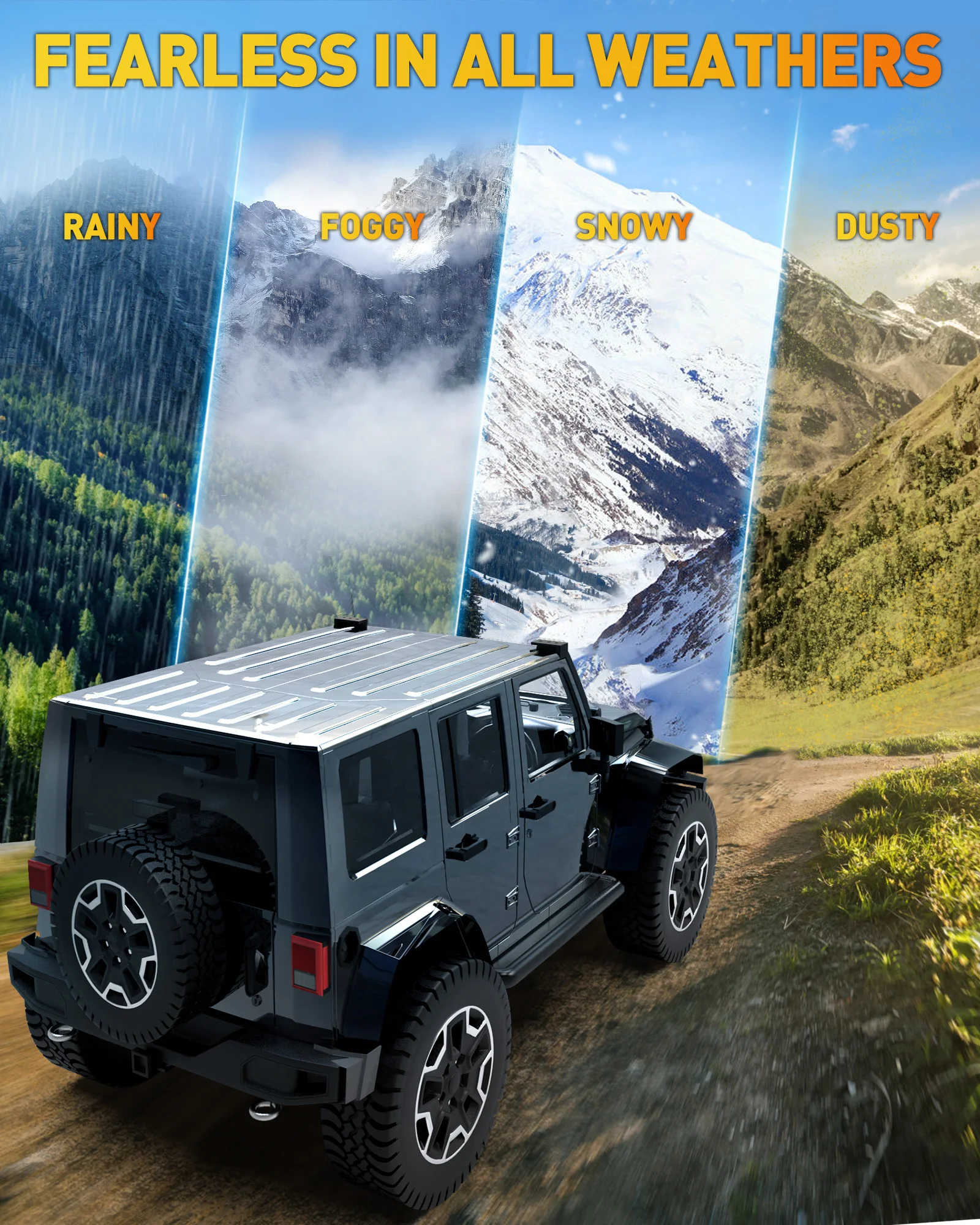 7” LED Light Bar ATV Jeep Boat 4