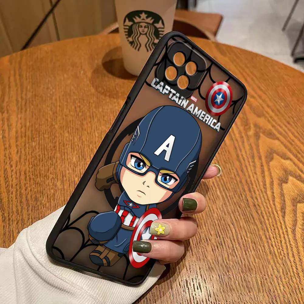 thumbnail image 1 of Matte Case for OPPO A97 A96 A95 A94 A93 A92 A92S A78 A74 A73 A72 A57 A55 A54 A53 4G 5G Case Funda Marvel Avengers Anime Cartoon, 1 of 5