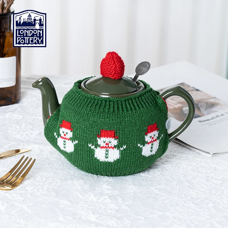London Pottery Teapot Knit Cover 80% Wool Knit Cover kettle fabric cover tea cozy for 600ml Teapot Cute tea cozy decoration