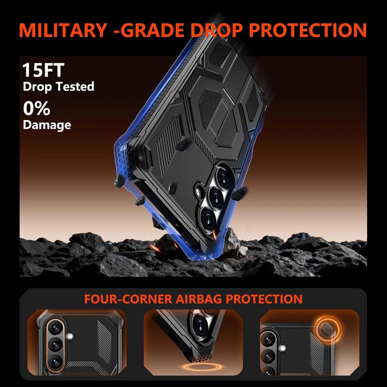 Magnetic Military-Grade Shockproof Protective Case