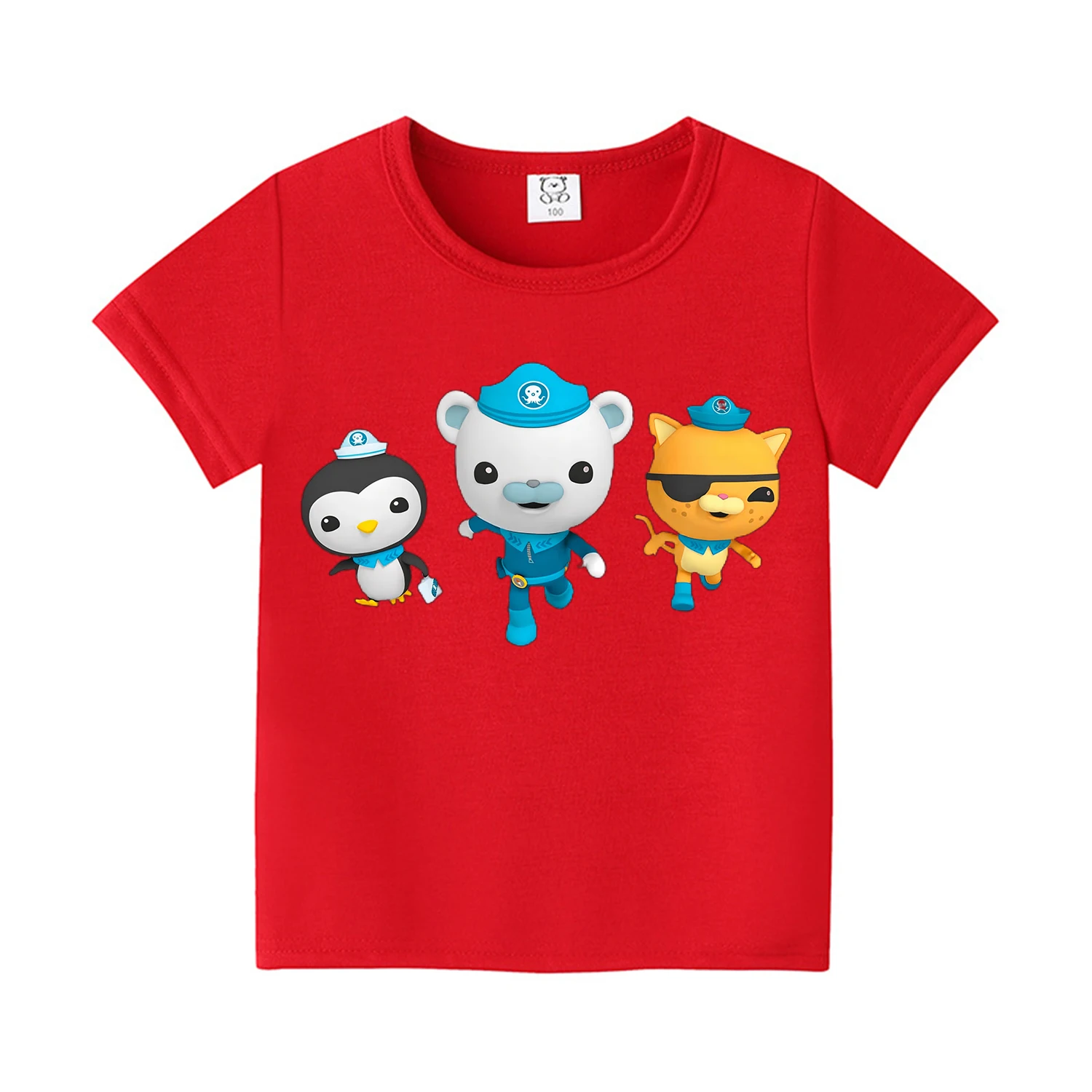 Summer New Octonauts Boy Girl Print Cotton T-shirt Fashion Short Sleeve O-neck Boy's Funny Tee Top Gift For Kids Clothing 6