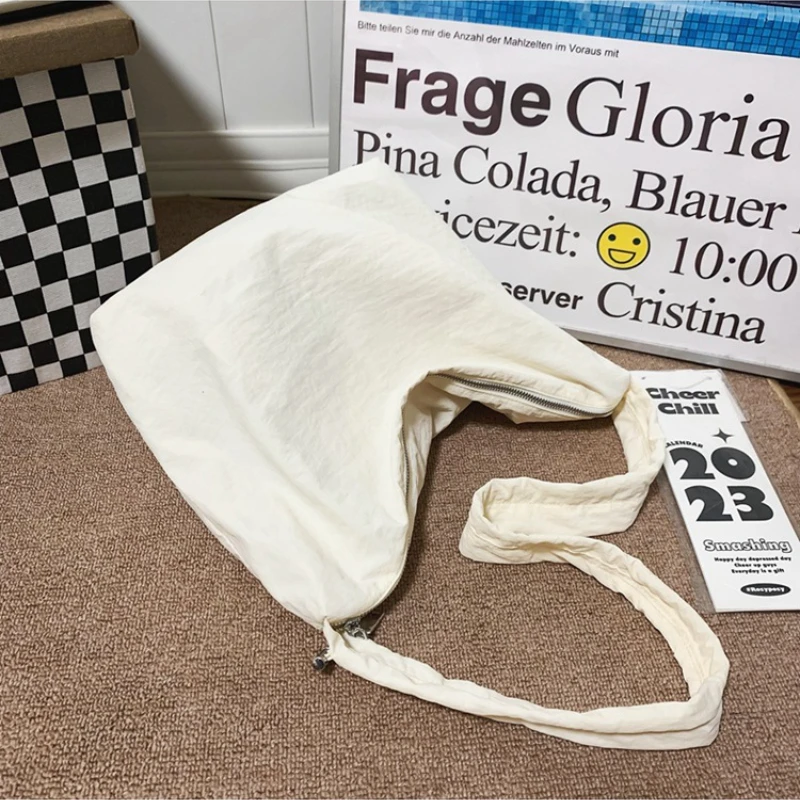 Shoulder Bags Large Capacity Crossbody Bags for Women Casual Sports Student Bookbag Korean-style Simple Art All-match Handbags