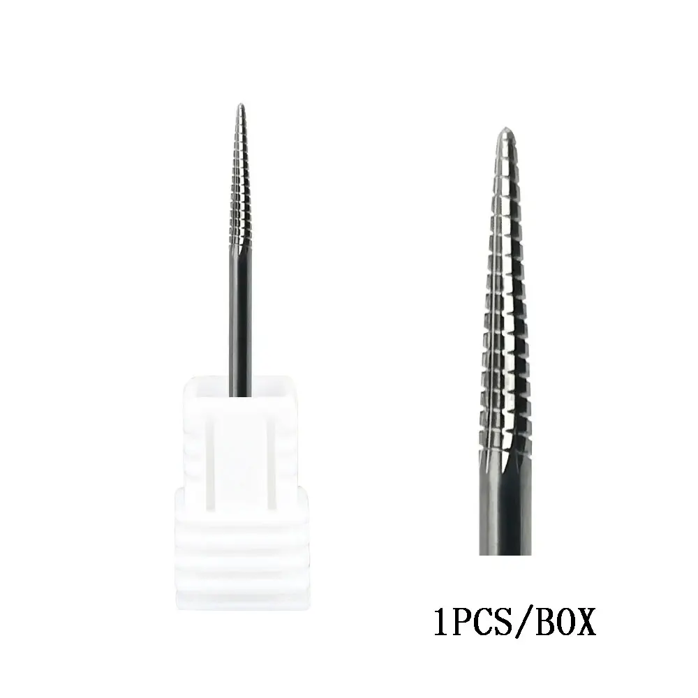 

1Pcs Carbide Cuticle Clean Nail Bit Cone Nail Drill Bits Electric Grinding Burr Manicure Drills Nails Accessories Tools