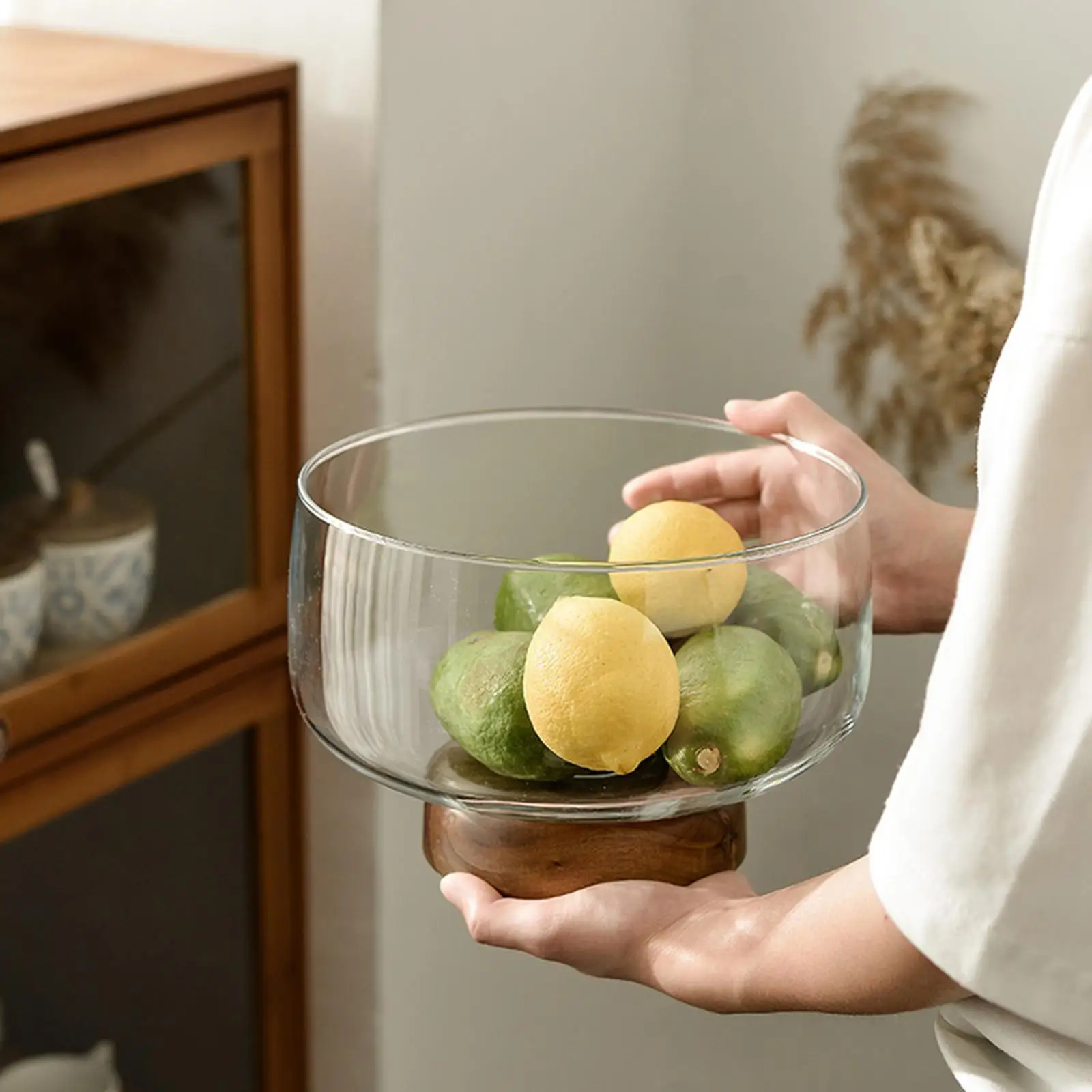 Glass Fruit Bowl Fruit Tray Fruit Tray Platter for Dessert Snack Home