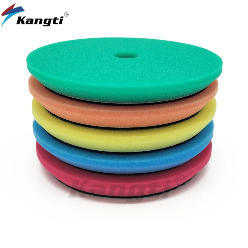 5Inch(125mm) Compound ing Polishing Pads Cutting Sponge Pads Kit for Car er Polisher Compounding and Waxing