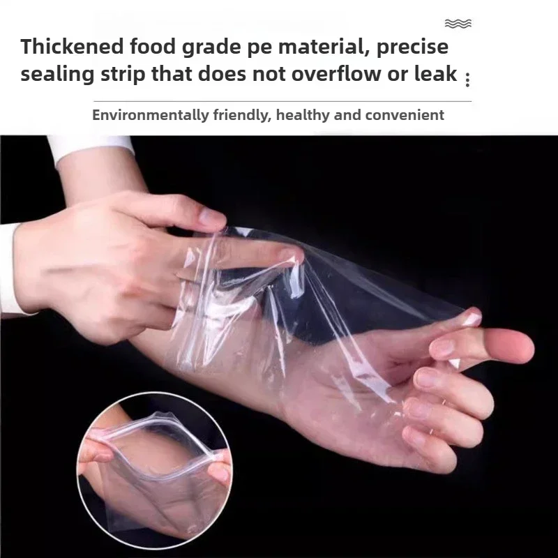 Summer DIY Disposable Popsicle Bag Food Grade PE Material Disposable Household Transparent Fresh Ice Bag Homemade Popsicle