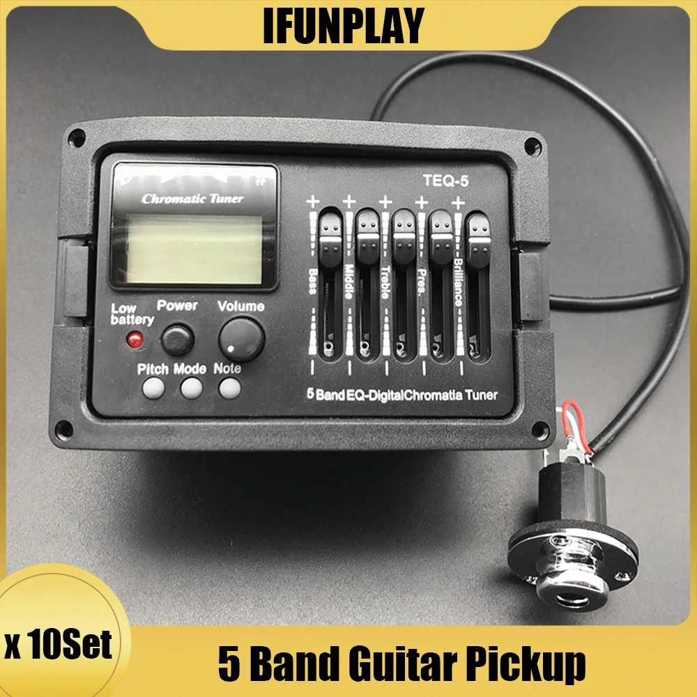 10Set 5 Band Acoustic Guitar Preamp EQ Equalizer TEQ 5 Classical