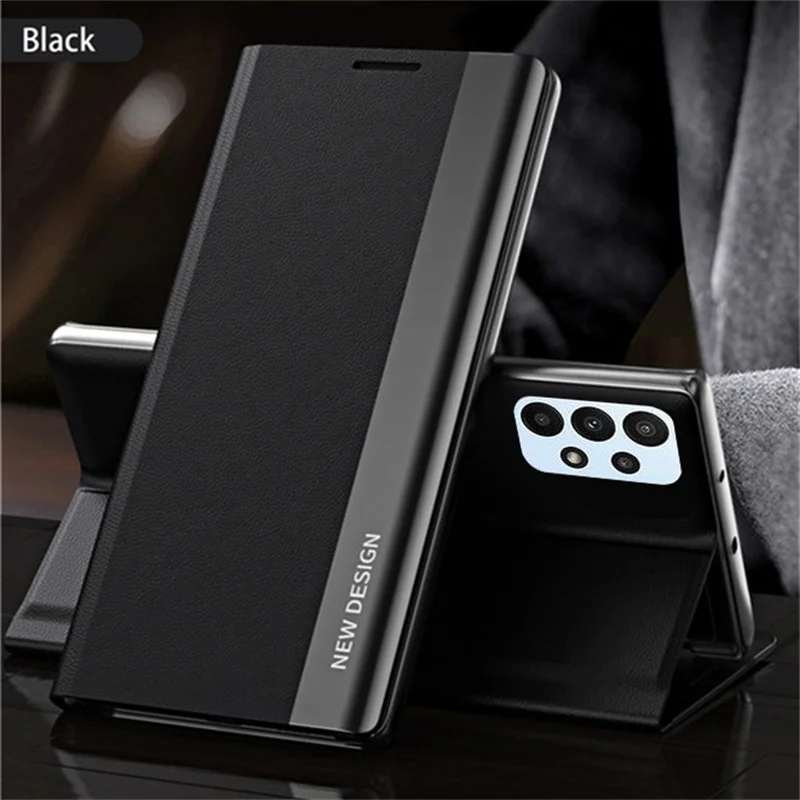 Premium Magnetic Flip Leather Phone Case with Stand Feature