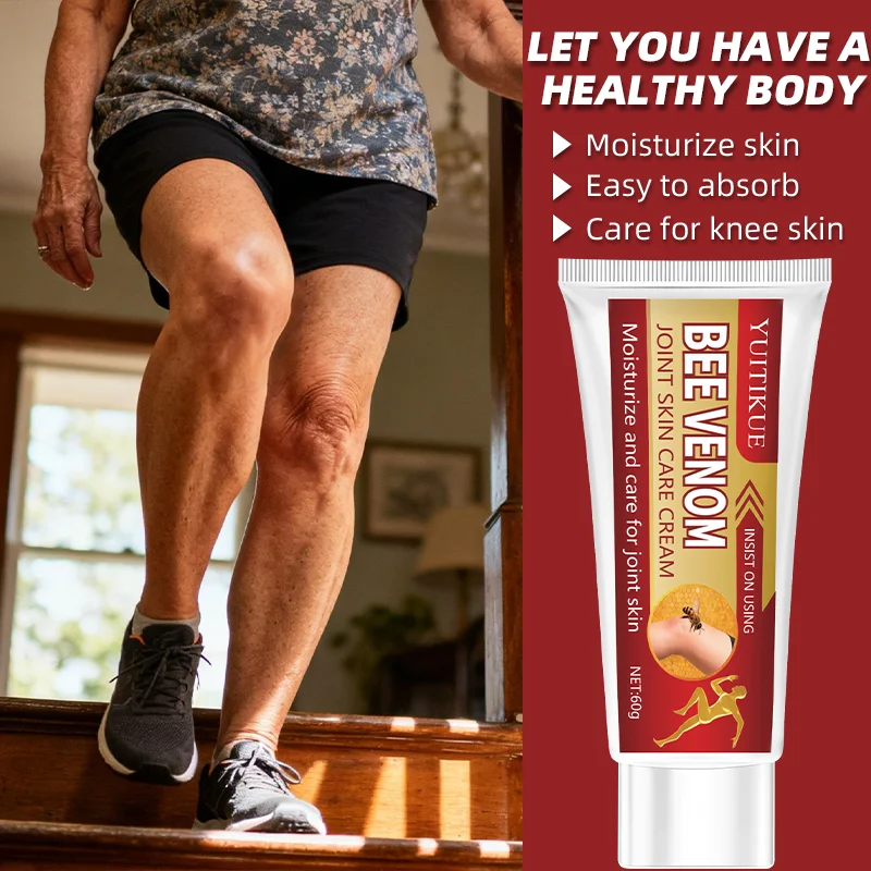 Bee Venom Joint Skin Care Cream moisturizes and cares for joint skin, use consistently.