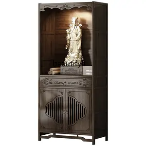 Buddha Niche Clothes Closet New Chinese Home Modern Worship Table Guanyin God of Wealth Altar Bodhisattva Avalokitesvara Cabinet