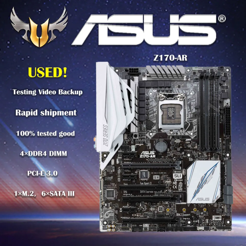 Scheda Madre Desktop Asus Z170-Ar Scheda Madre Ddr4 1151 Ddr4