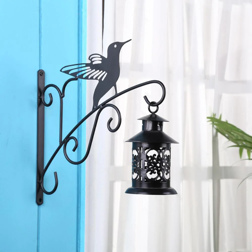 11.8inch Hanging Plant Bracket Rustic Home Decor Iron Decorative Wall Hanger Hooks Hanging Plant Bracket Hook for Indoor Outdoor