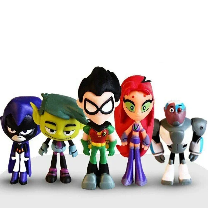 Teen Titans Go Deluxe Six Pack 6 Mini Figure set. New. Free Ship