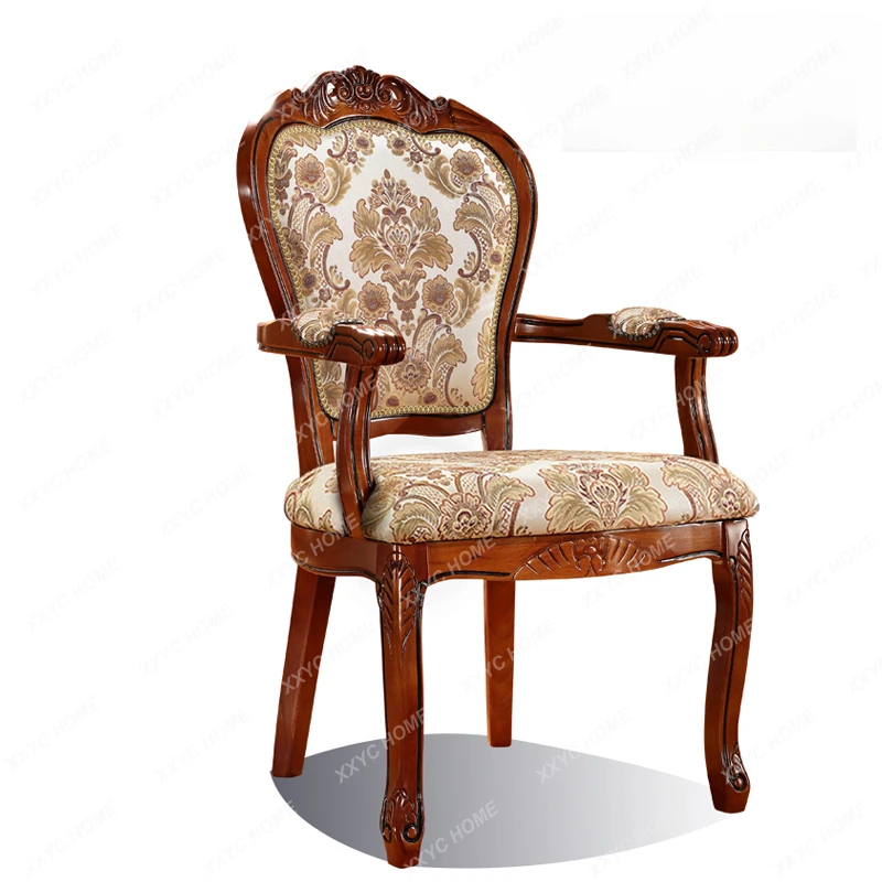 

Роскошные красивые обеденные стулья, европейские деревянные стулья с обивкой, обеденная комната, скандинавские стулья для гостиной, кухонная мебель