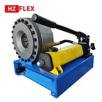 Portable Manual 1/4-1" Hydraulic Hose Crimping Tool Hydraulic Hoses Fittings Pressing Machine Pipe End Forming Machine Plastic 1