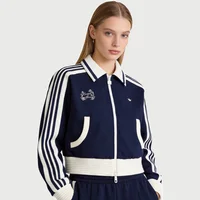 adidas Originals TRACK TOP W Veste courte pour femme, cardigan à revers tricoté tendance, confortable et décontracté KY2150 1
