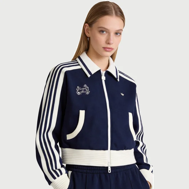adidas Originals TRACK TOP W Veste courte pour femme, cardigan à revers tricoté tendance, confortable et décontracté KY2150 1
