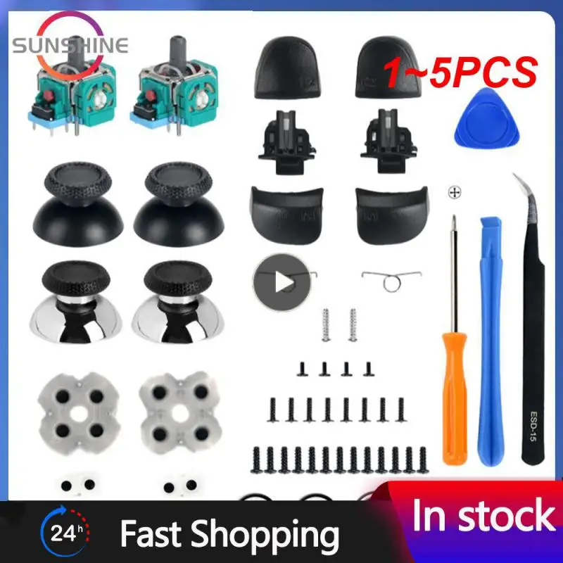 1 ~ 5 Pezzi Di Ricambio Per Levette A Fungo Joystick Analogico 3D Per Controller Ps5 5 Gamepad Thumb Stick Caps Cover