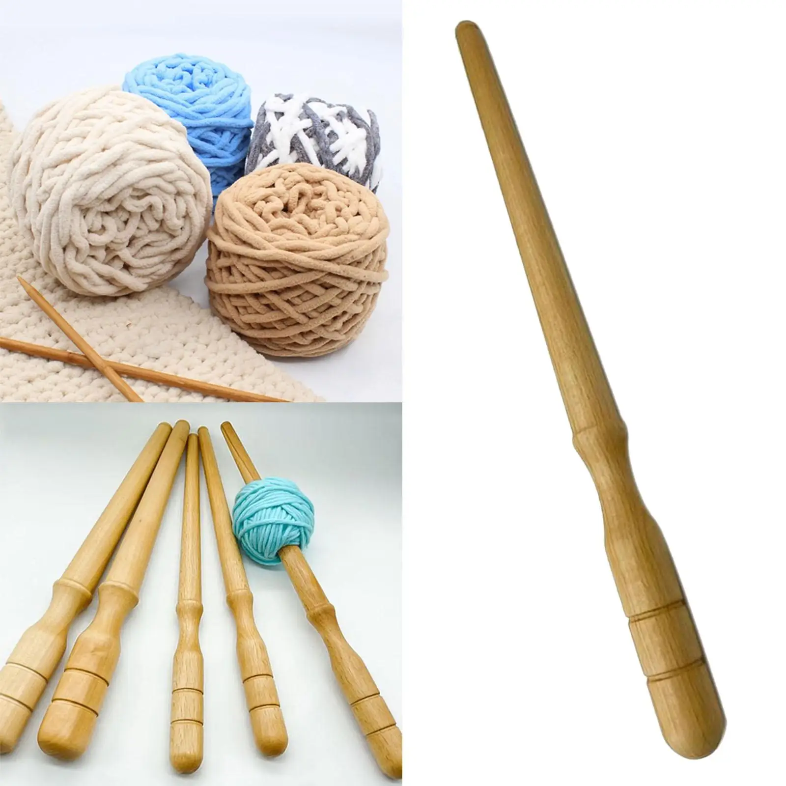 Center Pull Ball Wooden Yarn Winder Ball Winder 30cm Knitting Accessory -  AliExpress