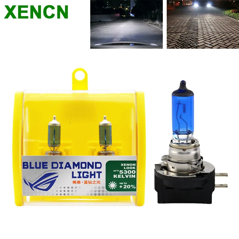 Xencn H11b 12v 55w 5300k Blue Diamond Light Car Bulbs Replace Upgrade
