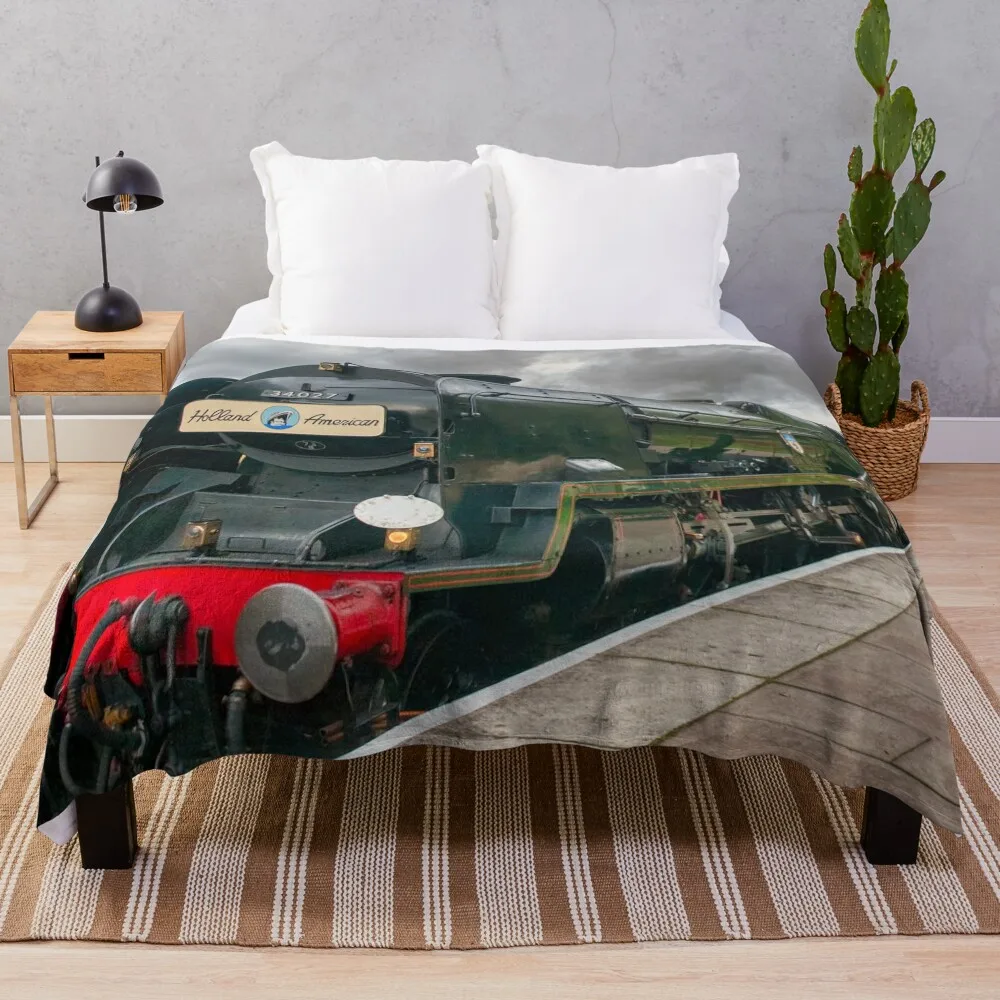 

The Boat Train - 34027 Taw Valley Throw Blanket Single Blanket Soft Big Blanket Beautiful Blankets