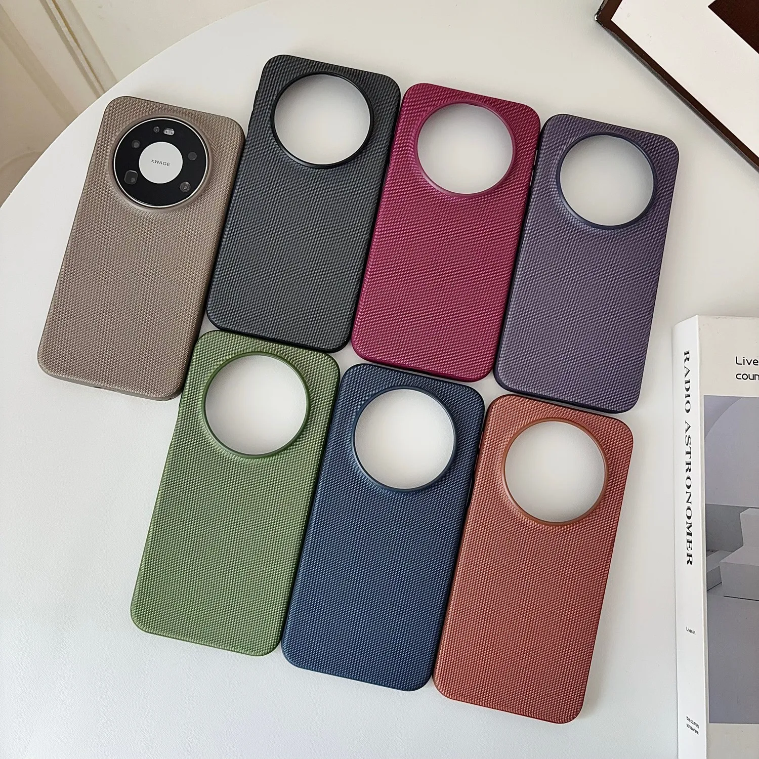 Magnetic TechWoven Cloth Skin Phone Case – Matte Anti-Scratch Cover