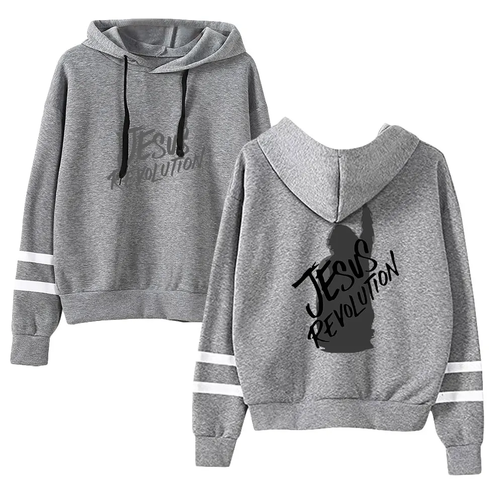 Jesus Revolution Movie Unisex Pocketless Parallel Bars Sleeves Sweatshirts Men Women Hoodie Fashion Clothes