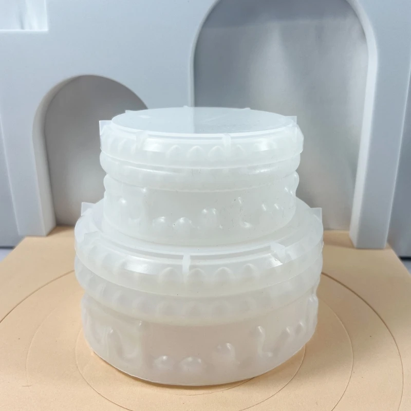 

Crystal Silicone Mold Cake Storage Box Crystal Epoxy Resin Mold for DIY Candy Containers, Trinket Box Home Decorations