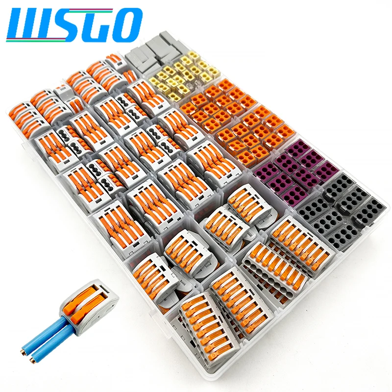 Соединитель для проводов 300 шт. комбинированный домашний разделитель проводов прозрачный и Непрозрачный корпус цветные провода Matchers