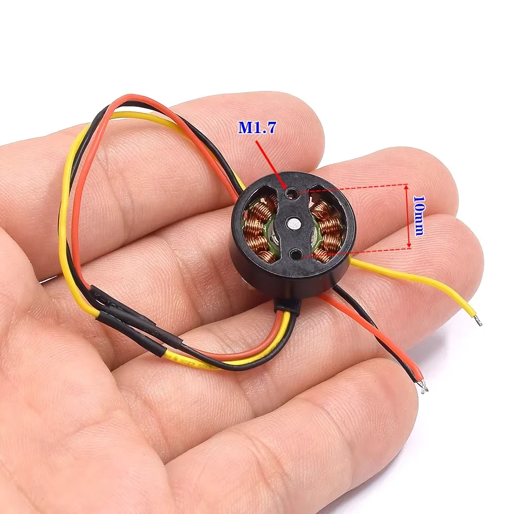Micro moteur sans balais 18mm 3100KV 2S pour drone FPV RC