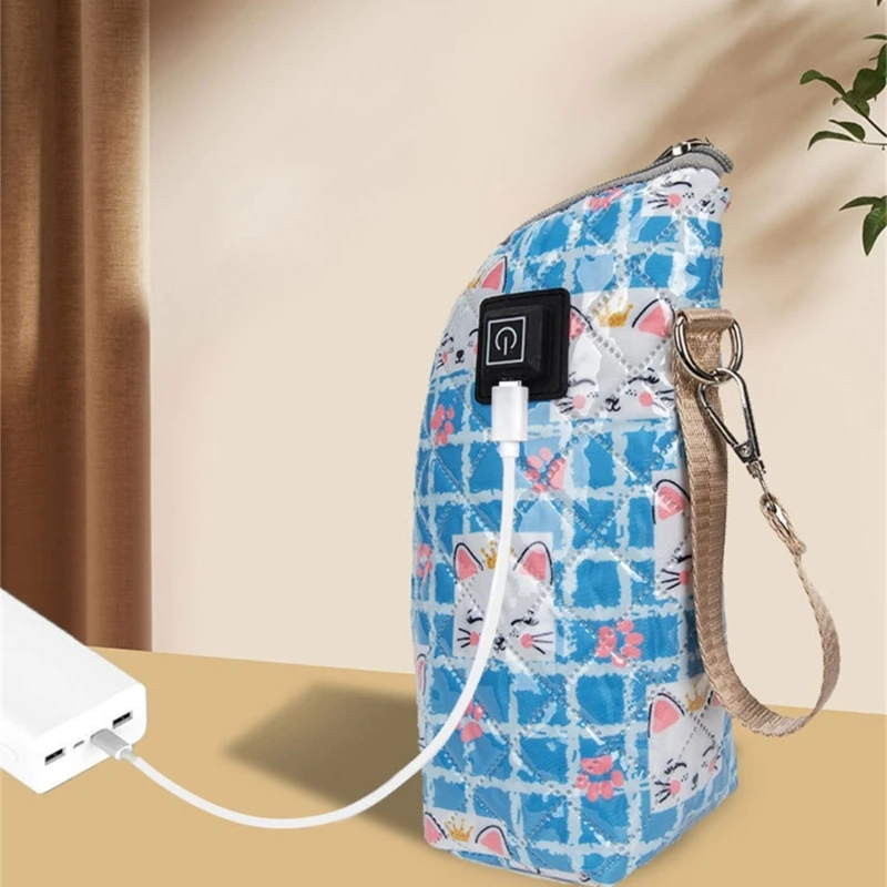 

Чехол с подогревом для бутылочек для кормления, зарядка через USB, нагревательный рукав, подогреватель молока, 3-ступенчатая