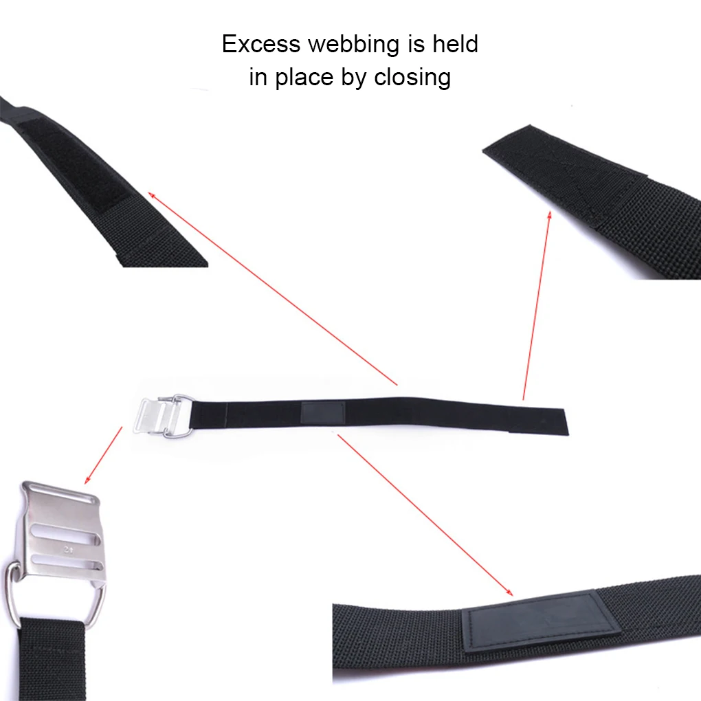 Scuba Diving Tank Band Adjustable Buckle Cylinder Holder diving tank strap for Snorkeling