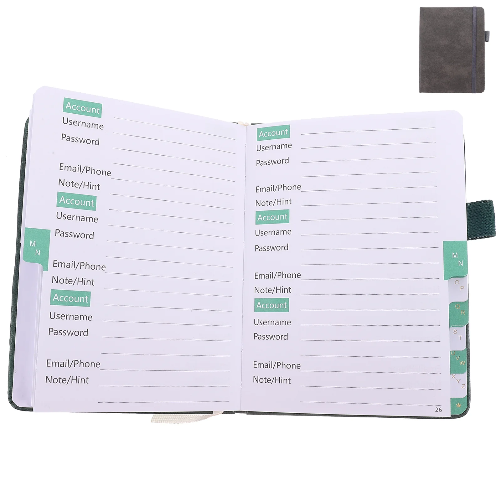 Telephone+number Book Addresses Home Office Portable Numbers Organizer Password