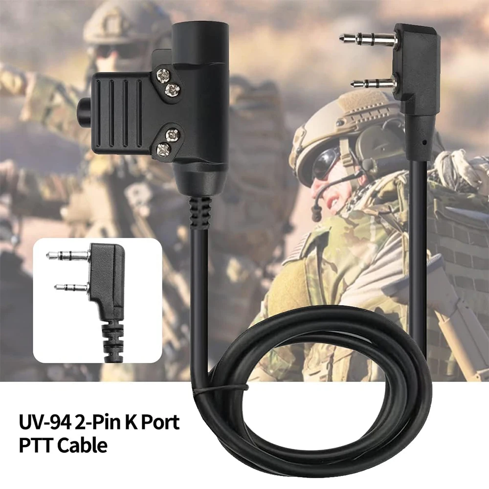 Tactical U94 PTT Tactical Headset Button activated push-to-talk PTT adapter inte