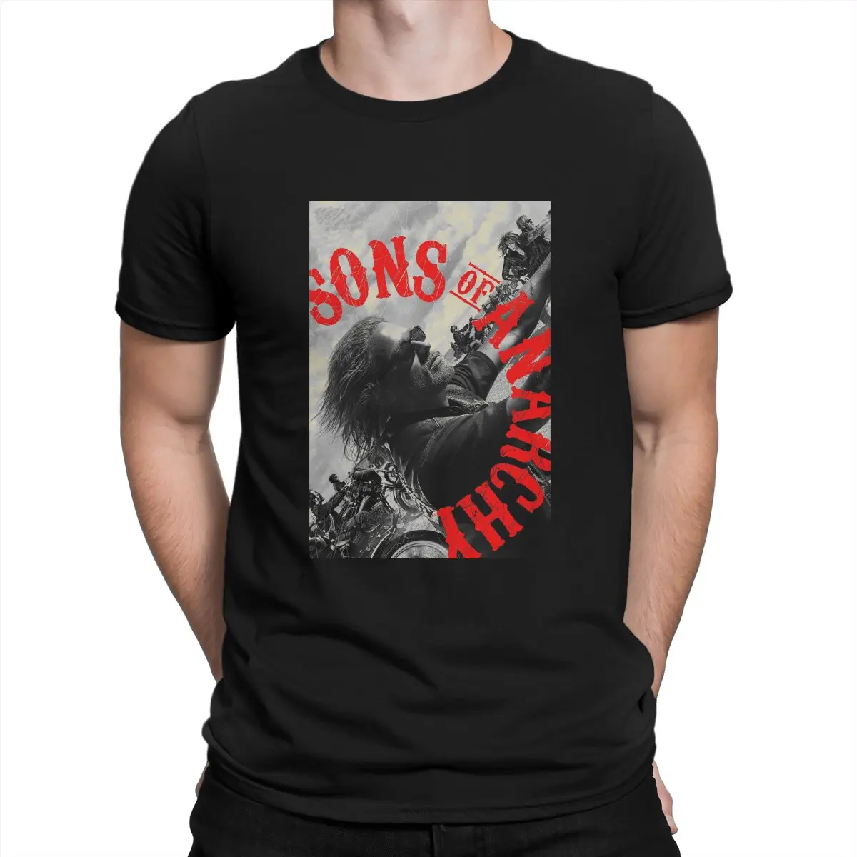 S-Sons Of Anarchy Maglietta Da Uomo Poster Maglietta Distintiva Felpe Grafiche Nuova Tendenza