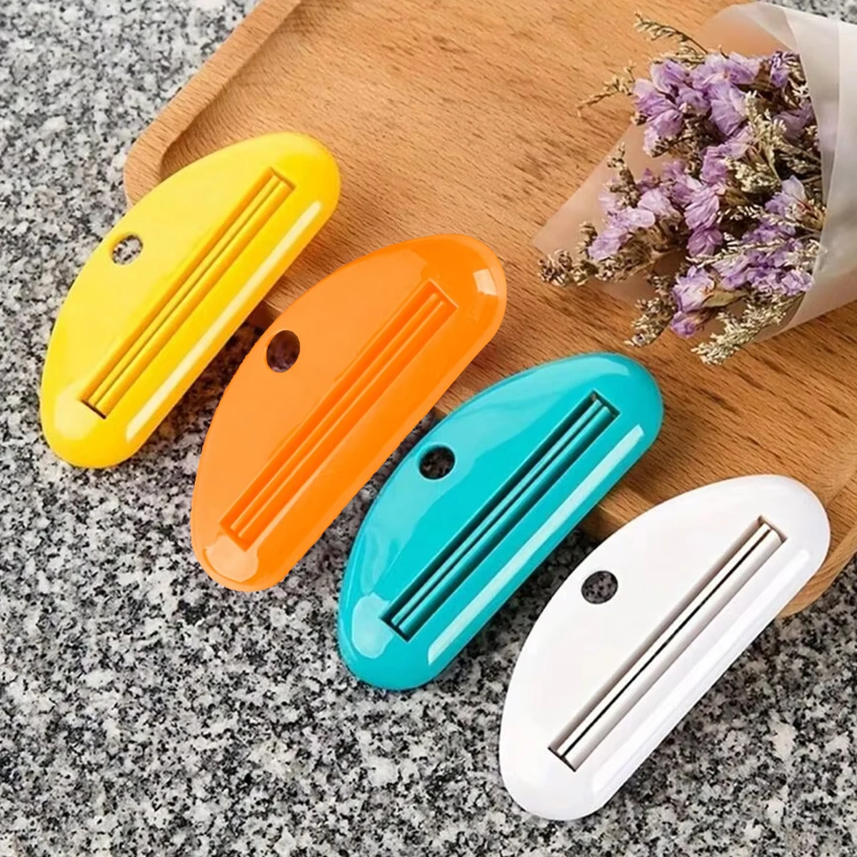 Description Picture 4 of item1/2/3pc Multifunction Toothpaste Squeezer Plastics Manual Easy To Facial Cleansing Tube Clips Dispenser Household Bathroom Tools