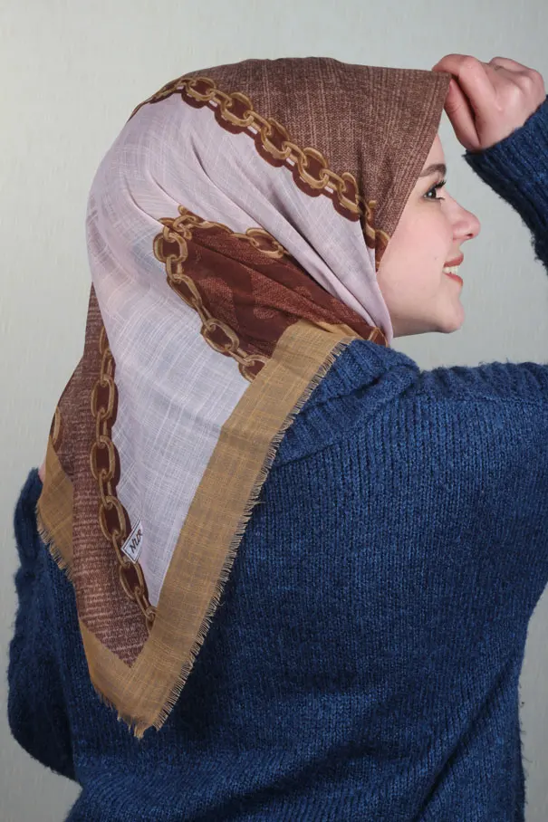 Нур узорчатый Шелковый белье FLAMLI SCARF-DESEN-26-RENK-04 | Аксессуары для одежды