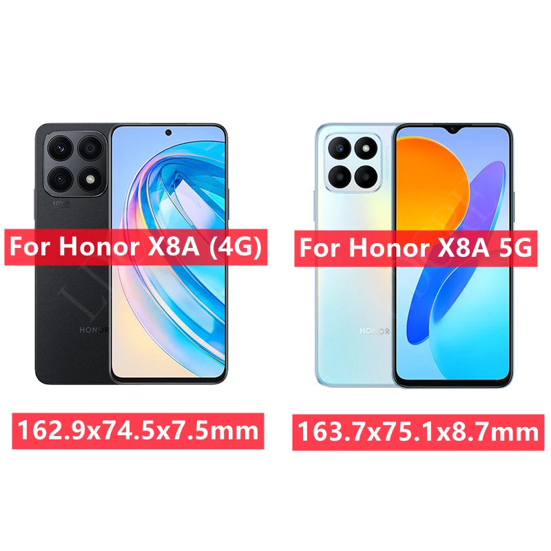 6-in-1 For Honor X6A Glass For Honor X6A Tempered Glass Full Glue Screen Protector Huawei Honor X6A X8 X8A 5G 70 Lite Lens Glass