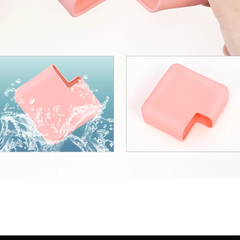 capa protetora de carregador de silicone líquido para adaptador de macbook power air pro manga prova de poeira resistente arranhões