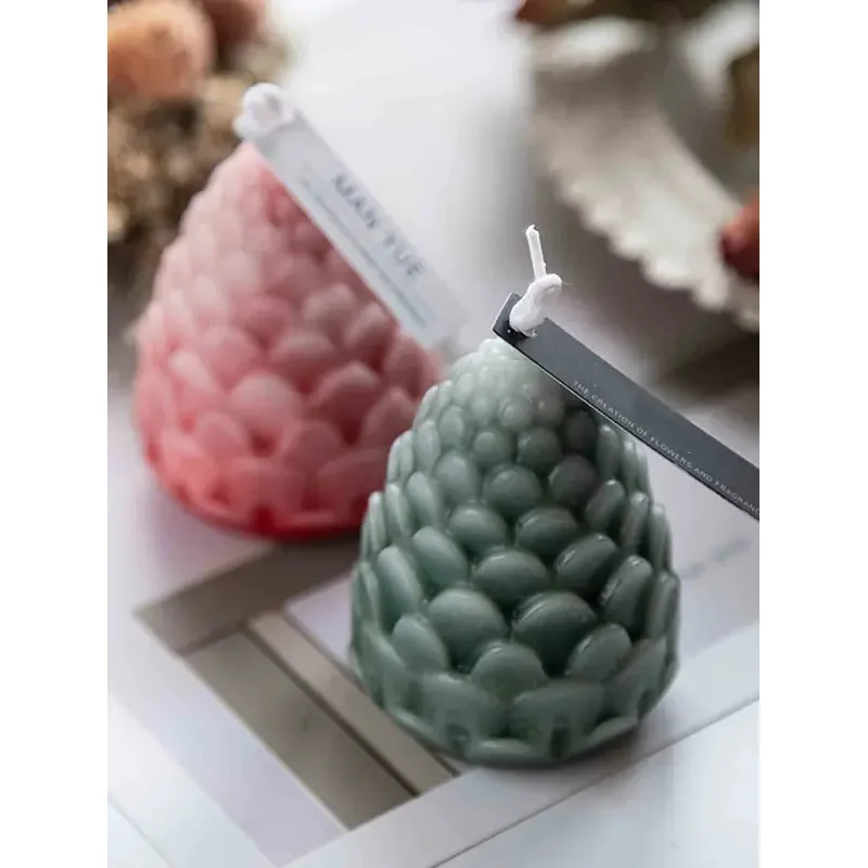 Silicone Mold for DIY 3D Pine Cone Candle and Wax Crafts