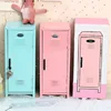 Cute Makeup Storage Cabinet Organizer Box w/lock Cosmetics Display Rack Makeup Brush lipstick for Girl Cabinet Home Bathroom 1